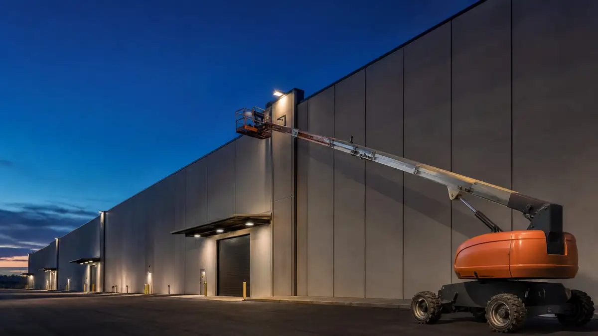 Telescopic Boom Lifts jobsite access in Stockton