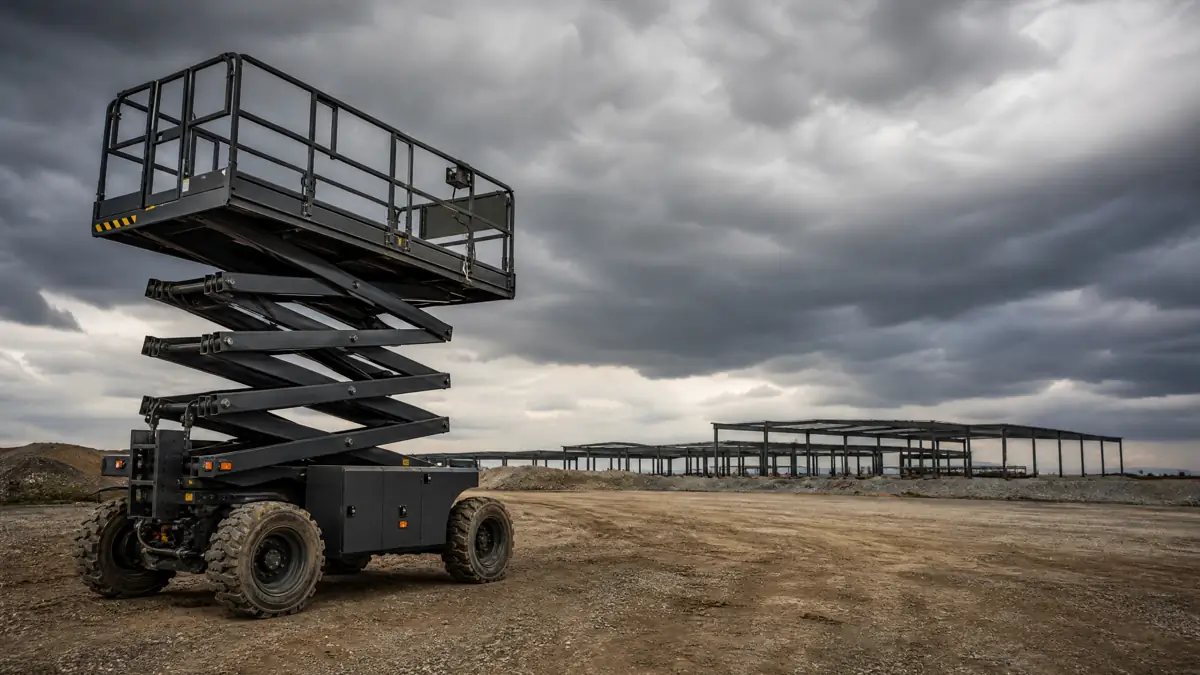 Rough Terrain Scissor Lifts jobsite access in Stockton